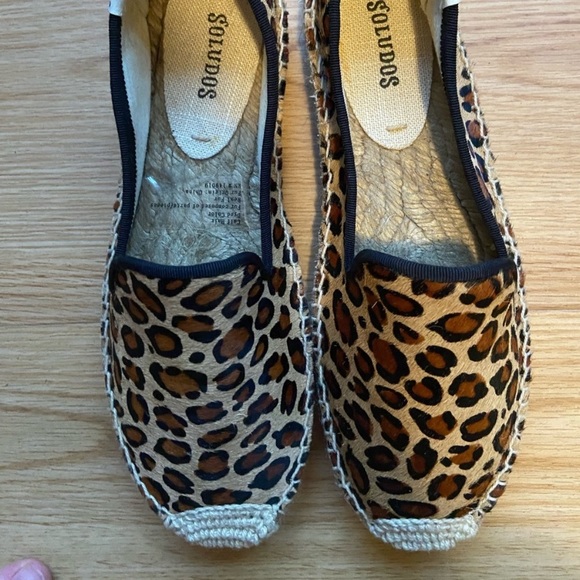 Soludos calf hair leopard print espadrilles NWT - Picture 5 of 7